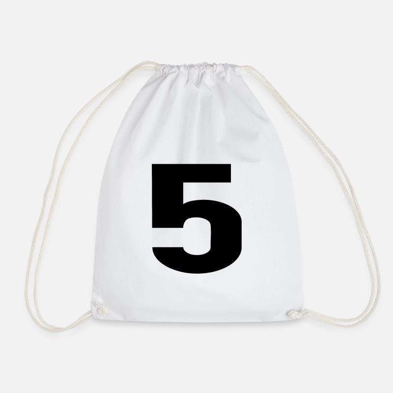 5 - Drawstring Bag - white