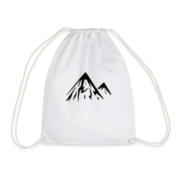 Mountain Mountains - Drawstring Bag - white - Front