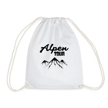 Alps Mountains Mountaineering - Drawstring Bag - white - Front