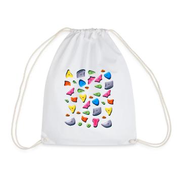 Bouldering - Drawstring Bag - white - Front