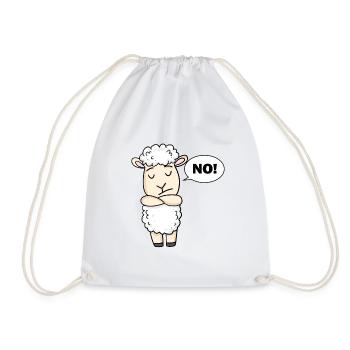 N° de moutons - Sac de sport léger - blanc - Devant