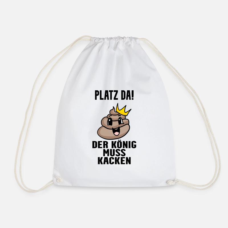 Kacke König - Turnbeutel - Weiß