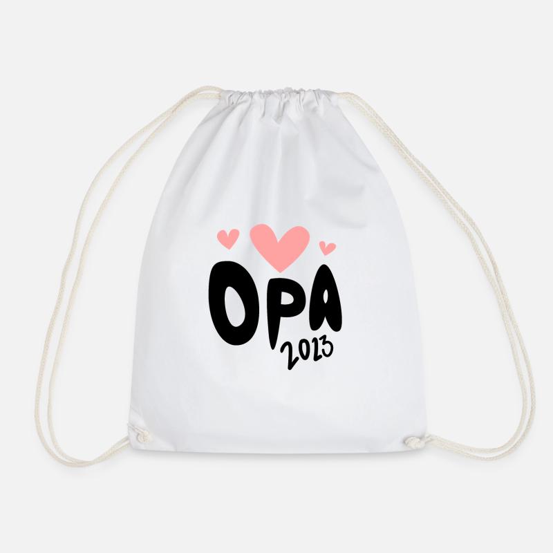 Opa 2023 - Opa werden - Bald Opa - Turnbeutel - Weiß