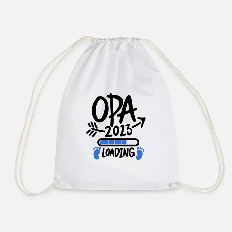 Opa 2023 - Werdende Opa - Turnbeutel - Weiß