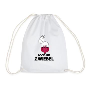 Zwiebel Ziege Ziegenbock - Turnbeutel - Weiß - Vorne