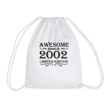 2002 - Jahrgang 2002 - Fantastisch seit 2002 - Turnbeutel - Weiß - Vorne