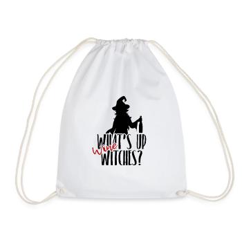 Whats up Wine Witches - Halloween Wine Party - Turnbeutel - Weiß - Vorne