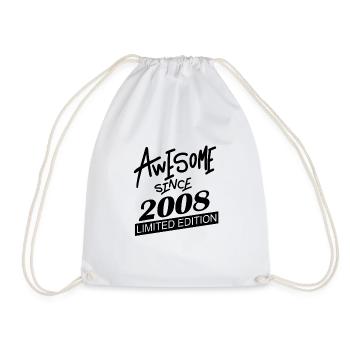 2008 - Jahrgang 2008 - Fantastisch seit 2008 - Turnbeutel - Weiß - Vorne