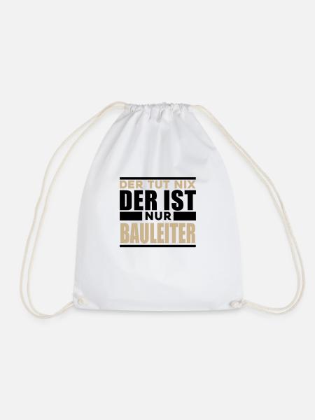 Bauleiter - Turnbeutel - Weiß
