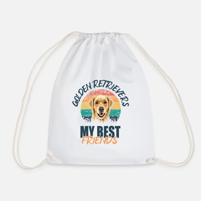 Golden Retriever - Turnbeutel - Weiß