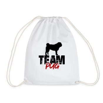 Team Mops - Turnbeutel - Weiß - Vorne