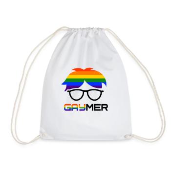 Pour les joueurs et les gaymers - Sac de sport léger - blanc - Devant