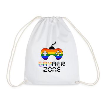 Pour les joueurs et les gaymers - Sac de sport léger - blanc - Devant