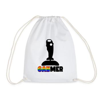 Pour les joueurs et les gaymers - Sac de sport léger - blanc - Devant