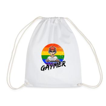 Pour les joueurs et les gaymers - Sac de sport léger - blanc - Devant