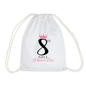 Bonne Journée internationale de la femme le 8. - Sac de sport léger - blanc - Devant