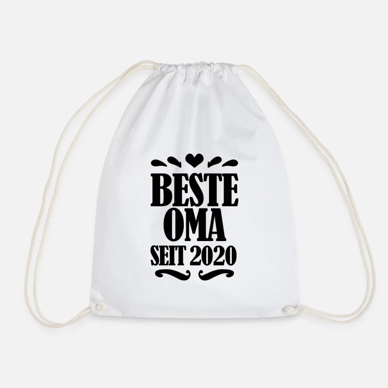 Beste Oma seit 2020 - Oma Geschenk - Turnbeutel - Weiß