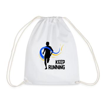 Laufen Sie 26,2 Meilen Marathon Herausforderung - Turnbeutel - Weiß - Vorne