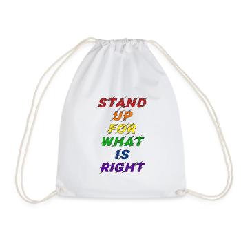 Pride LGBT Statement - Drawstring Bag - white - Front