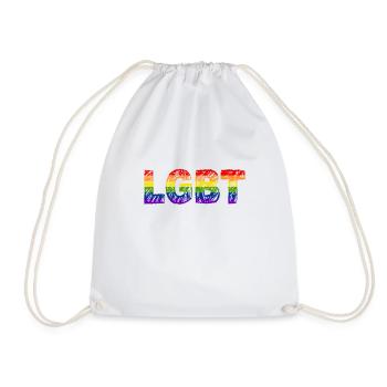 Pride LGBT Statement - Drawstring Bag - white - Front