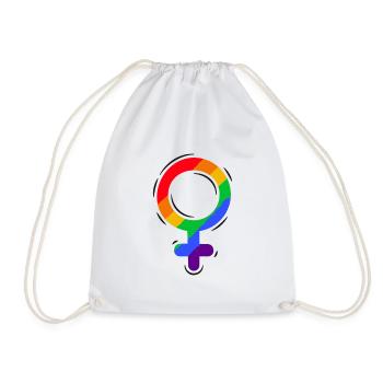 Stolz LGBTQ. Stellungnahme - Turnbeutel - Weiß - Vorne