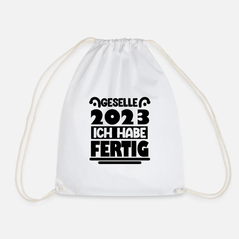 Geselle 2023 Gesellenprüfung - Turnbeutel - Weiß