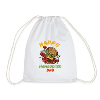J’adore la restauration rapide, les hamburgers et les frites - Sac de sport léger - blanc - Devant