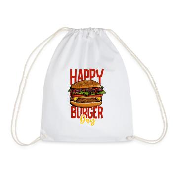 J’adore la restauration rapide, les burgers et les frites - Sac de sport léger - blanc - Devant