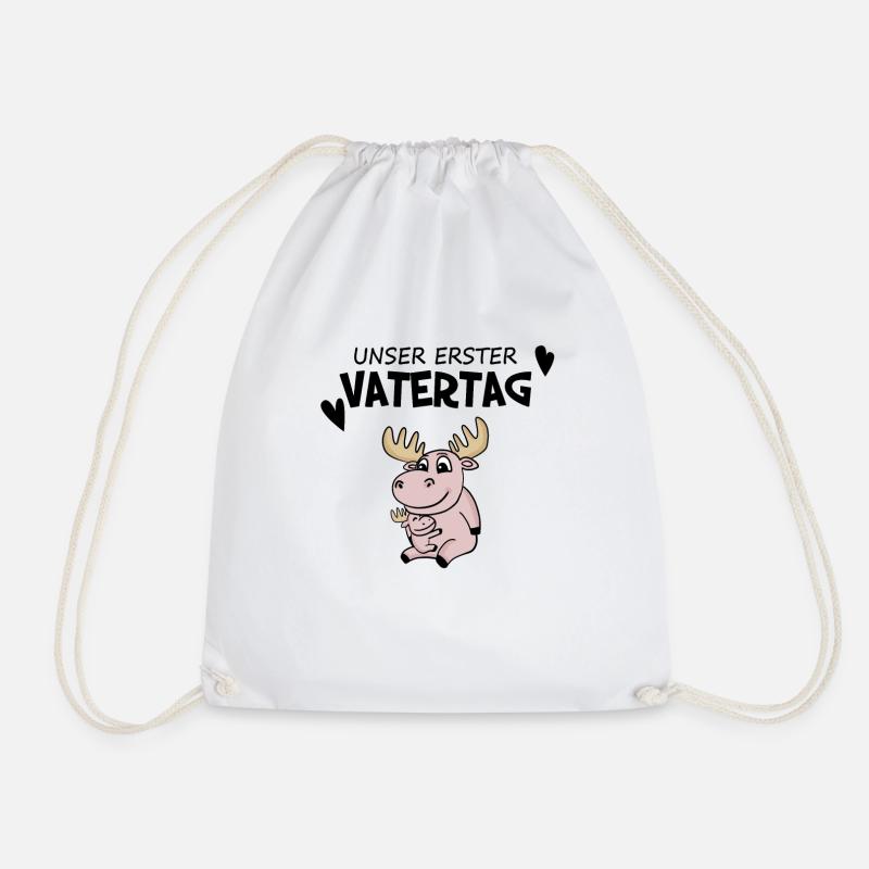 Vatertag - erster Vatertag Geschenk - Turnbeutel - Weiß
