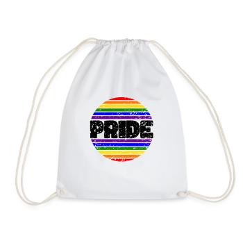 Pride LGBT Liebe gewinnt, wir sind queer und stolz - Turnbeutel - Weiß - Vorne