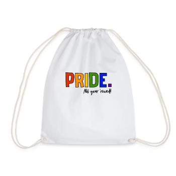 Pride LGBT Liebe gewinnt, wir sind queer und stolz - Turnbeutel - Weiß - Vorne