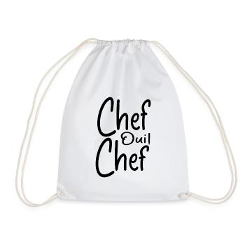 Chef Oui Chef - Humour Chef - Sac de sport léger - blanc - Devant