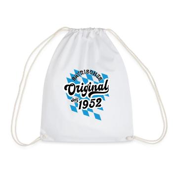 Bayrisches Original seit 1952 Geburtstag - Turnbeutel - Weiß - Vorne