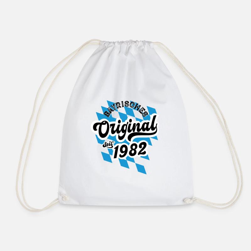 Bayrisches Original seit 1982 Geburtstag - Turnbeutel - Weiß
