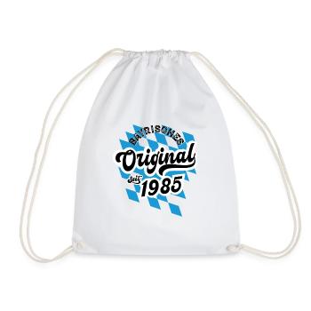 1985 Bayrisches Original seit 1985 Geburtstag - Turnbeutel - Weiß - Vorne