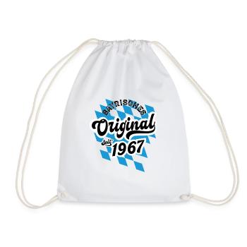 1967 Bayrisches Original seit 1967 Geburtstag - Turnbeutel - Weiß - Vorne