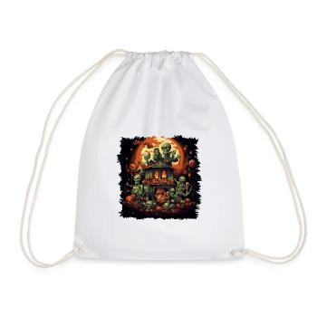 Spooky mood of Halloween - Drawstring Bag - white - Front