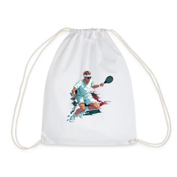 Tennis - Turnbeutel - Weiß - Vorne