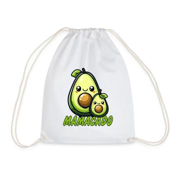 Mamacado enceinte d’un bébé avocat - Sac de sport léger - blanc - Devant
