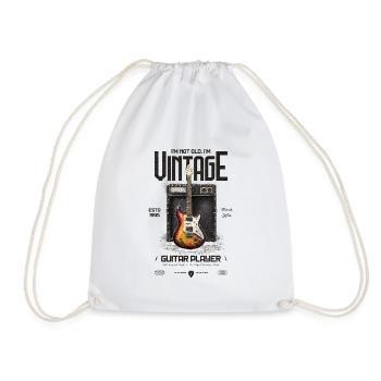 Je ne suis pas vieux je suis vintage Rétro 1995 Guitare - Sac de sport léger - blanc - Devant