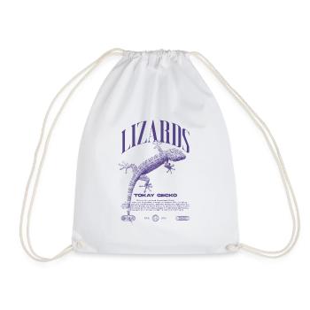 Tokay Gecko Streetwear Gardien de lézard - Sac de sport léger - blanc - Devant