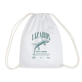 Tokay Gecko Streetwear Gardien de lézard - Sac de sport léger - blanc - Devant