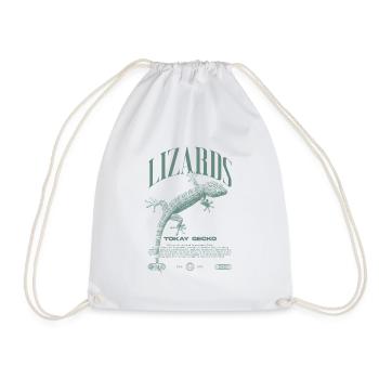 Tokay Gecko Streetwear Lizard Keeper - Sac de sport léger - blanc - Devant