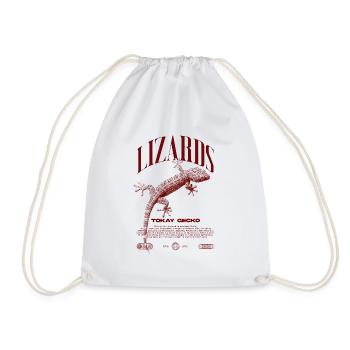 Tokay Gecko Streetwear Gardien de lézard - Sac de sport léger - blanc - Devant