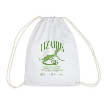 Moniteur d’arbre vert Streetwear gardien de lézard - Sac de sport léger - blanc - Devant
