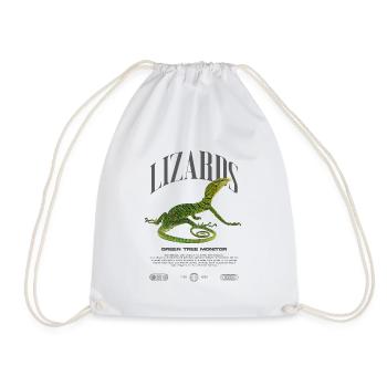 Moniteur d’arbre vert Streetwear gardien de lézard - Sac de sport léger - blanc - Devant
