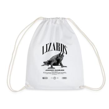 Jackson's Chameleon Streetwear Lizard Keeper - Drawstring Bag - white - Front