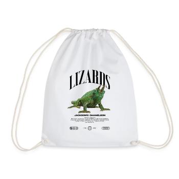 Jackson's Chameleon Streetwear Lizard Keeper - Drawstring Bag - white - Front