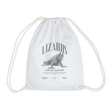 Jackson's Chameleon Streetwear Lizard Keeper - Drawstring Bag - white - Front