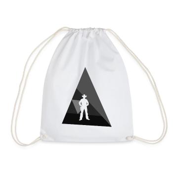 Cowboy du ranch de l’Ouest - Sac de sport léger - blanc - Devant